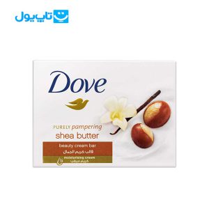 صابون کرمی داو Dove مدل shea butter وزن 100 گرم