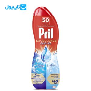 ژل ماشین ظرفشویی دو فاز پریل Pril سری Excellence مدل Hijyen حجم 900 میلیلیتر