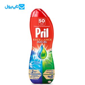 ژل ماشین ظرفشویی دو فاز پریل Pril سری Excellence مدل Yağ Çözücü حجم 900 میلی‌لیتر
