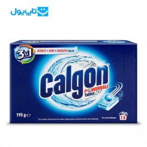 قرص جرم گیر ماشین لباسشویی کالگون Calgon مدل 3in1 بسته 15 عددی