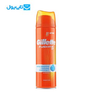 ژل اصلاح ژیلت Gillette سری 5X مدل Fusion 5 حجم 200 میلی لیتر
