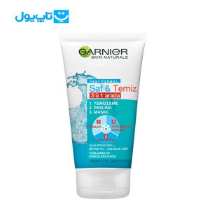 پاک کننده صورت گارنیر Garnier مدل 3 در 1 Saf & Temiz حجم 150 میلی لیتر