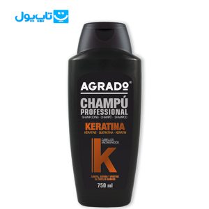 شامپو مو آگرادو AGRADO مدل کراتین مناسب موهای وز حجم 750 میلی لیتر
