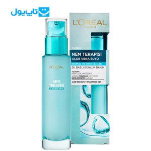 سرم آبرسان لورآل loreal عصاره آلوئه‌ورا مناسب پوست‌ها‌ی نرمال تا خشک 70 میلی‌لیتر