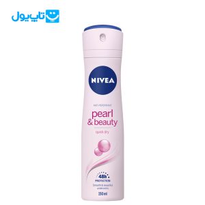 اسپری ضد تعریق زنانه نیوآ NIVEA مدل Pearl & Beauty پودری حاوی عصاره مروارید حجم 150 میلیلیتر