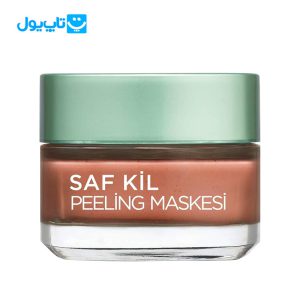 ماسک لایه بردار صورت لورآل loreal مدل Saf Kil حاوی خاک رس و جلبک قرمز حجم 50 میلی‌‌لیتر