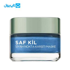 ماسک ضد جوش سر سیاه لورآل loreal حاوی خاک رس و جلبک دریایی حجم ۵۰ میلی لیتر
