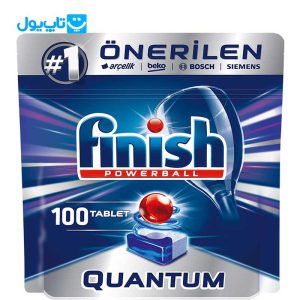 قرص ماشین ظرفشویی فینیش finish مدل QUANTUM بسته 100 عددی