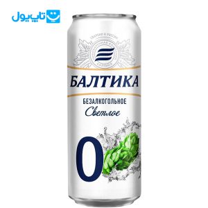 آبجو بالتیکا Baltika روسی بدون الکل مدل 0 Alcohol free beer کلاسیک برگ سبز حجم 450 میلی‌لیتر